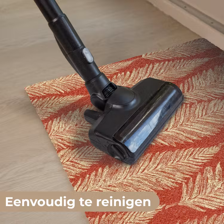 Deurmat - Rood - Botanisch - Varen - Patroon — 9