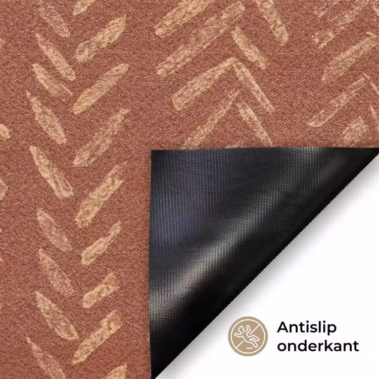 Deurmat - Terracotta - Visgraat - Ambachtelijk - Patroon — 6