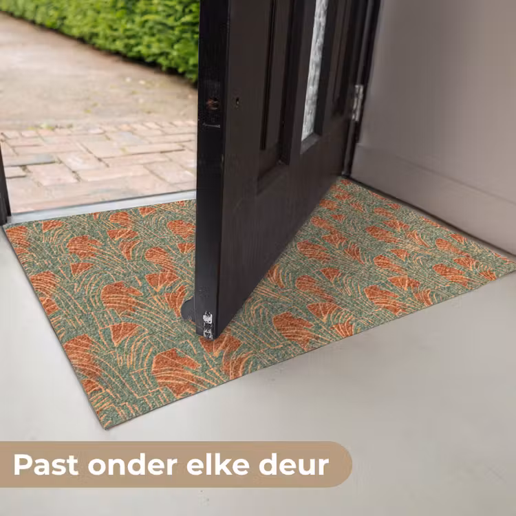 Deurmat - Groen - Terracotta - Deco - Waaiers — 7