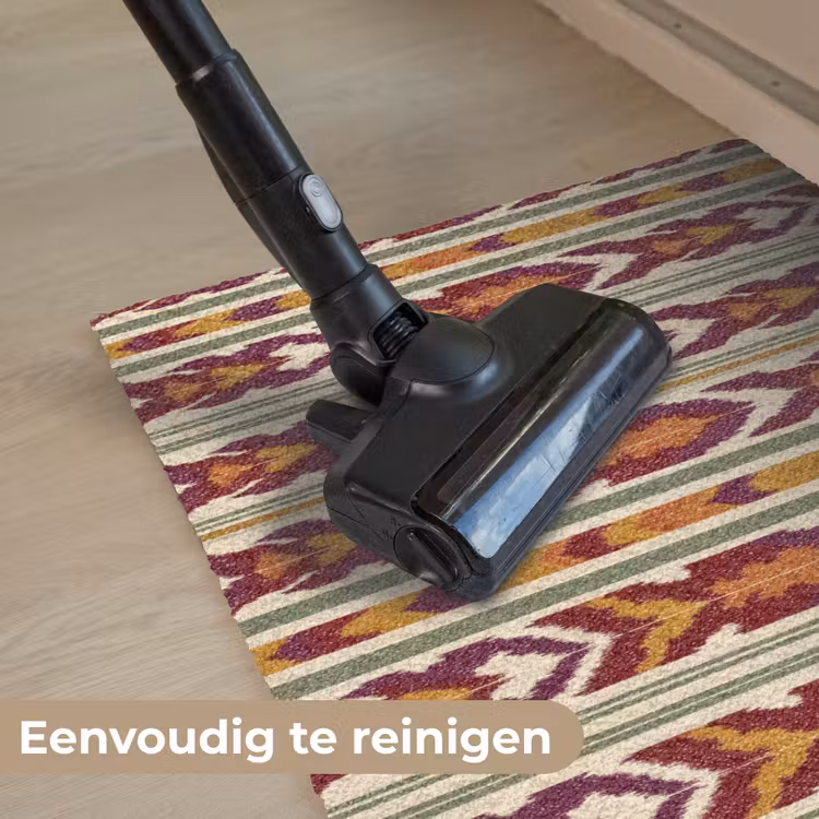 Deurmat - Ikat - Bordeauxrood - Etnisch - Patroon — 9
