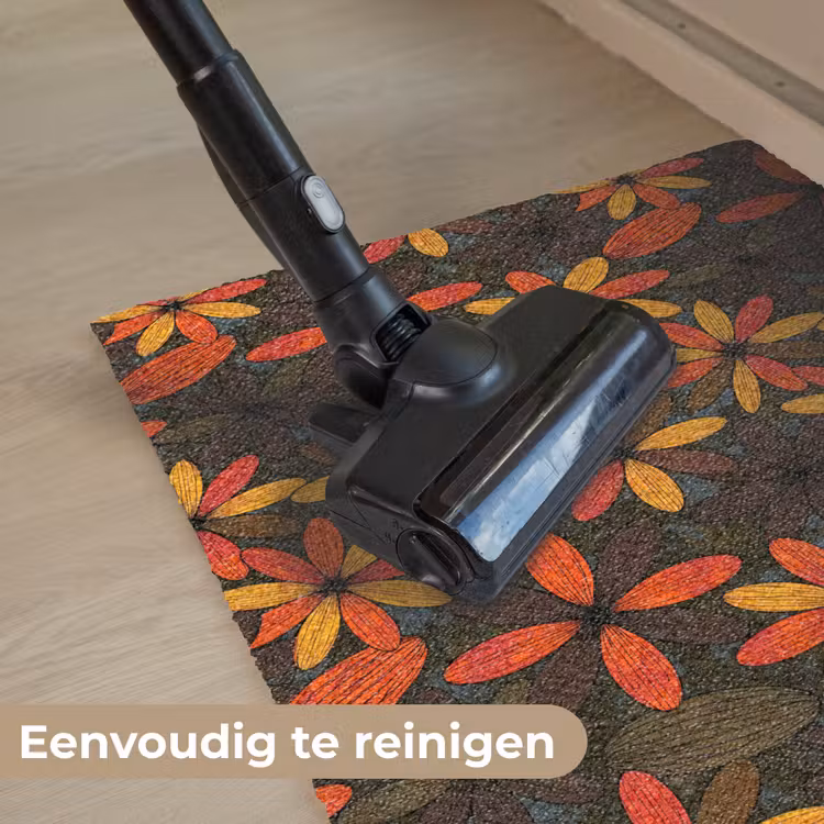 Deurmat - Oranje - Retro - Bloemen - Herfst — 9