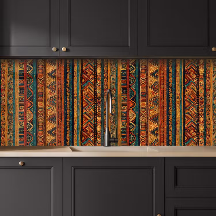 Keuken achterwand - Kleurrijk - Etnisch - Folkloristisch - Patroon — 6