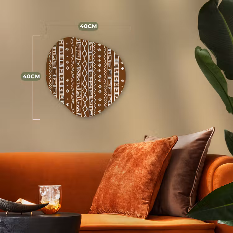 Organisch schilderij forex - Chocoladebruin - Etnisch - Tribaal - Patroon — 4