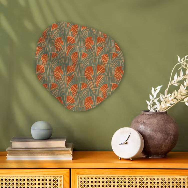 Organisch schilderij forex - Groen - Terracotta - Deco - Waaiers — 2
