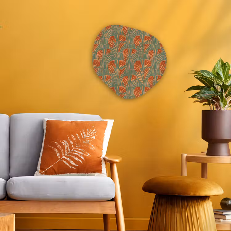 Organisch schilderij forex - Groen - Terracotta - Deco - Waaiers — 3