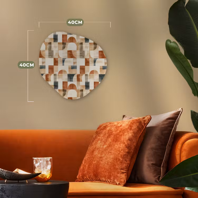 Organisch schilderij forex - Terracotta - Geometrisch - Aquarel - Textuur — 4