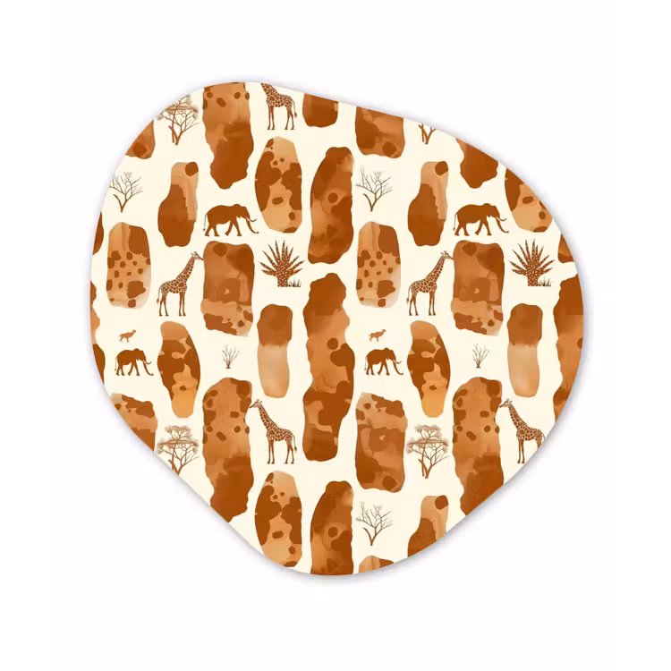 Organisch schilderij forex - Terracotta - Safari - Dieren - Patroon — 1