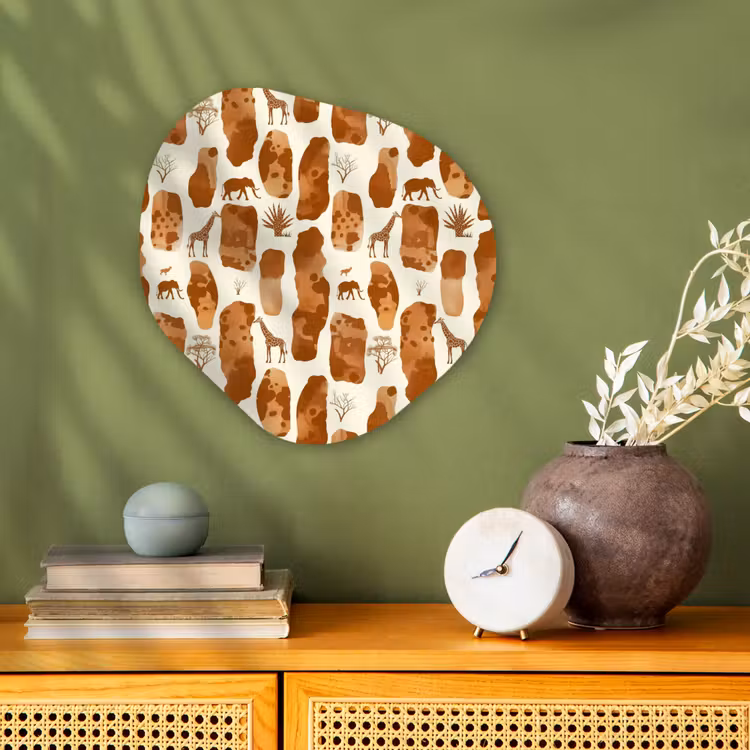 Organisch schilderij forex - Terracotta - Safari - Dieren - Patroon — 2