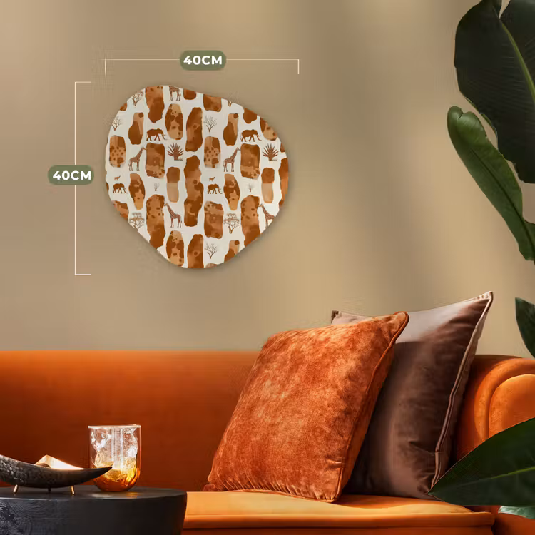 Organisch schilderij forex - Terracotta - Safari - Dieren - Patroon — 4