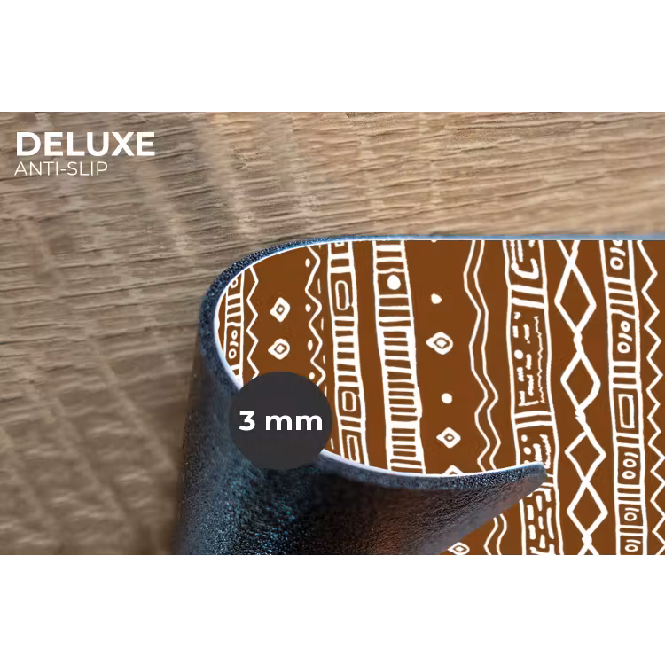 Placemat - 6 stuks - Chocoladebruin - Etnisch - Tribaal - Patroon — 4
