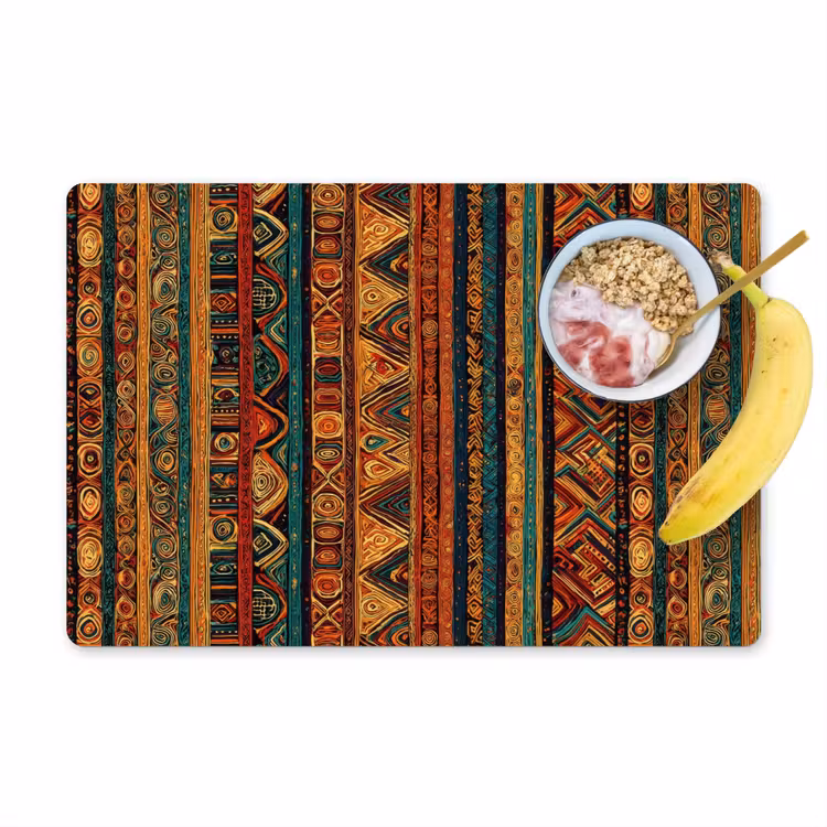 Placemat - 6 stuks - Kleurrijk - Etnisch - Folkloristisch - Patroon — 1