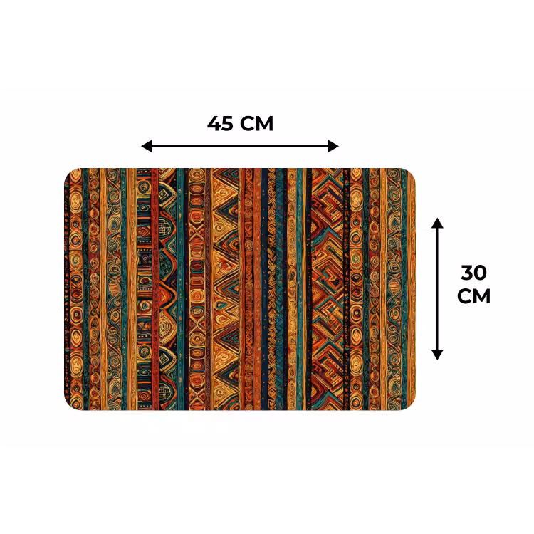 Placemat - 6 stuks - Kleurrijk - Etnisch - Folkloristisch - Patroon — 3
