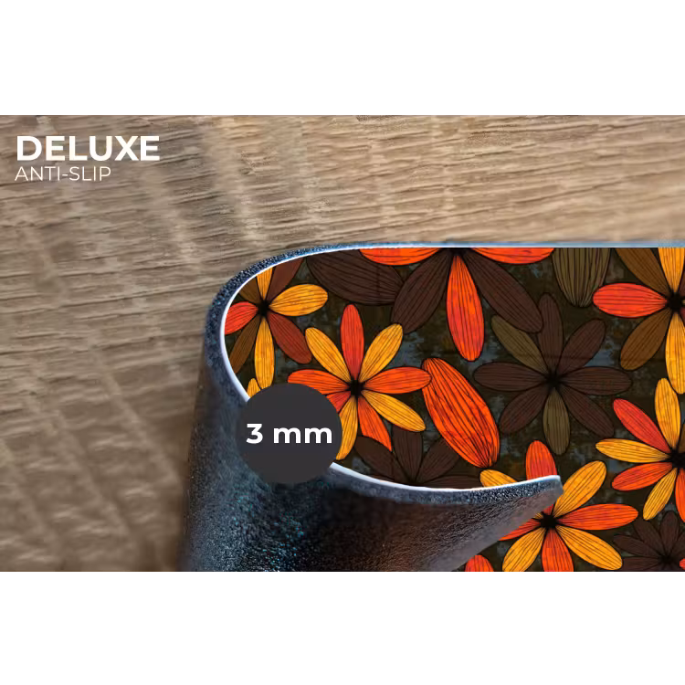 Placemat - 6 stuks - Oranje - Retro - Bloemen - Herfst — 4