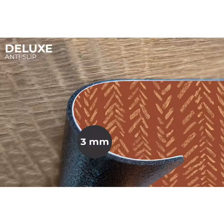 Placemat - 6 stuks - Terracotta - Visgraat - Ambachtelijk - Patroon — 4