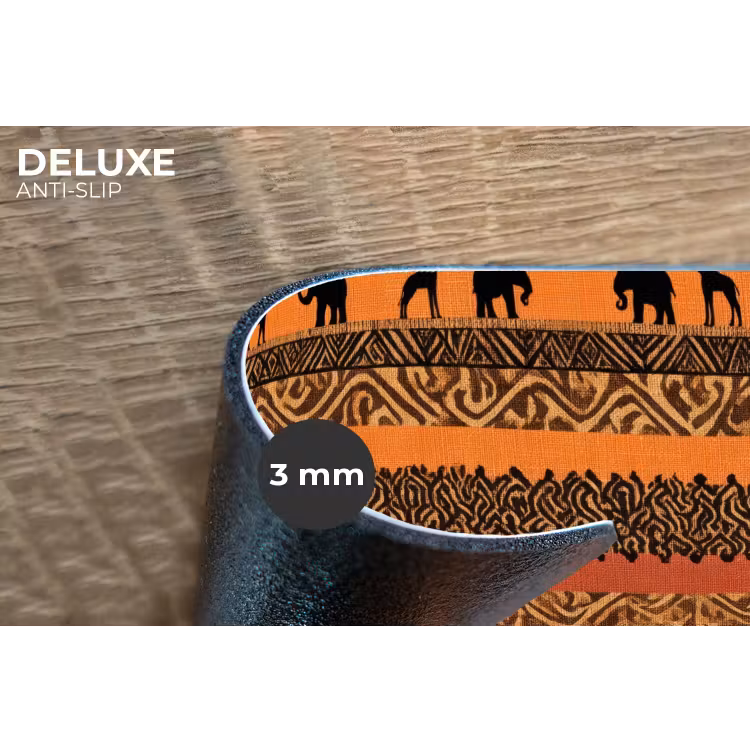 Placemat - 6 stuks - Oranje - Safari - Afrikaans - Dieren - Patroon — 4