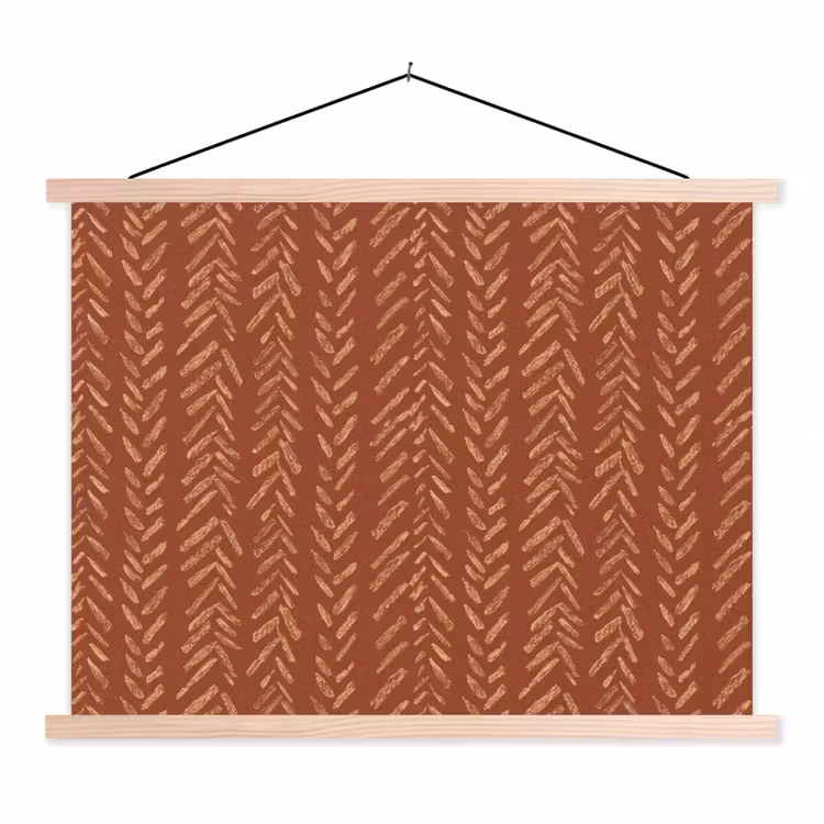 Schoolplaat - Terracotta - Visgraat - Ambachtelijk - Patroon — 1