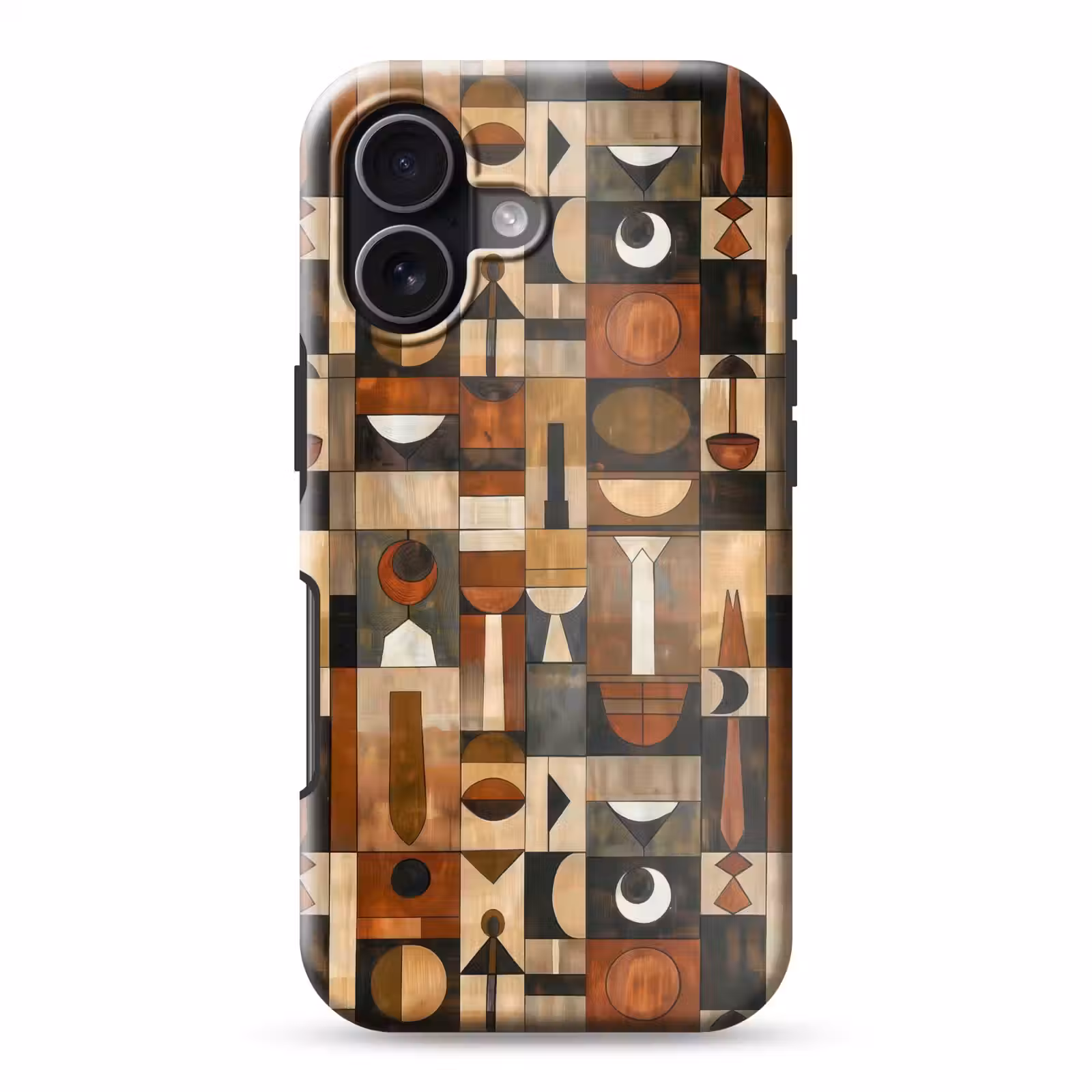 Telefoonhoesje Toughcase - Terracotta - Geometrisch - Mid-Century - Patroon — 1