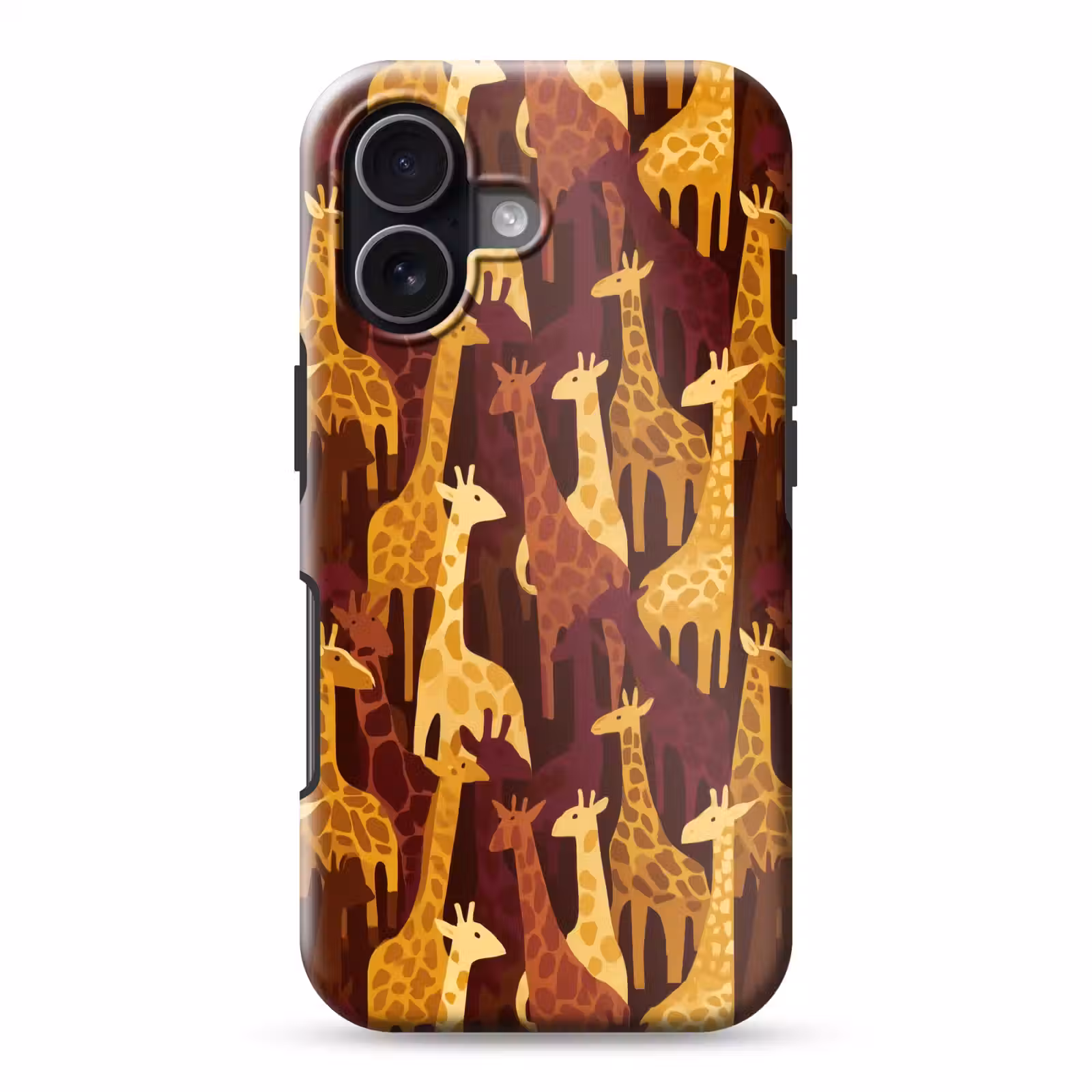Telefoonhoesje Toughcase - Bruin - Giraffen - Safari - Patroon — 1