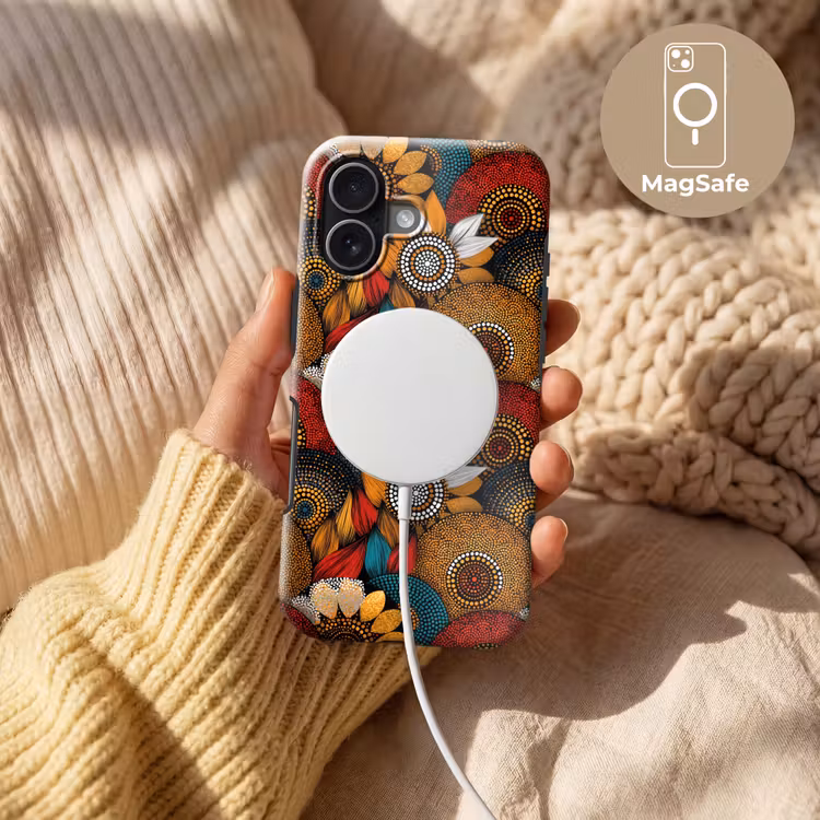 Telefoonhoesje Toughcase - Kleurrijk - Aboriginal - Dot Painting - Botanisch - Patroon — 8