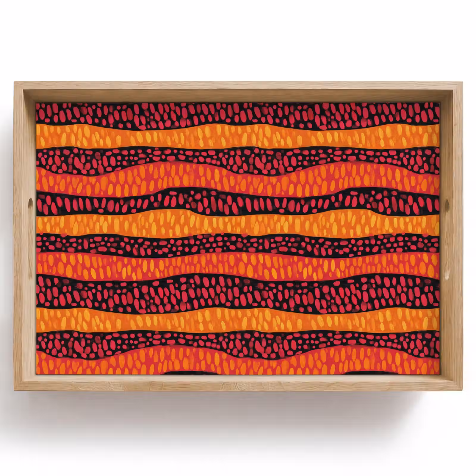 Dienblad - Oranje - Roze - Expressief - Patroon — 1