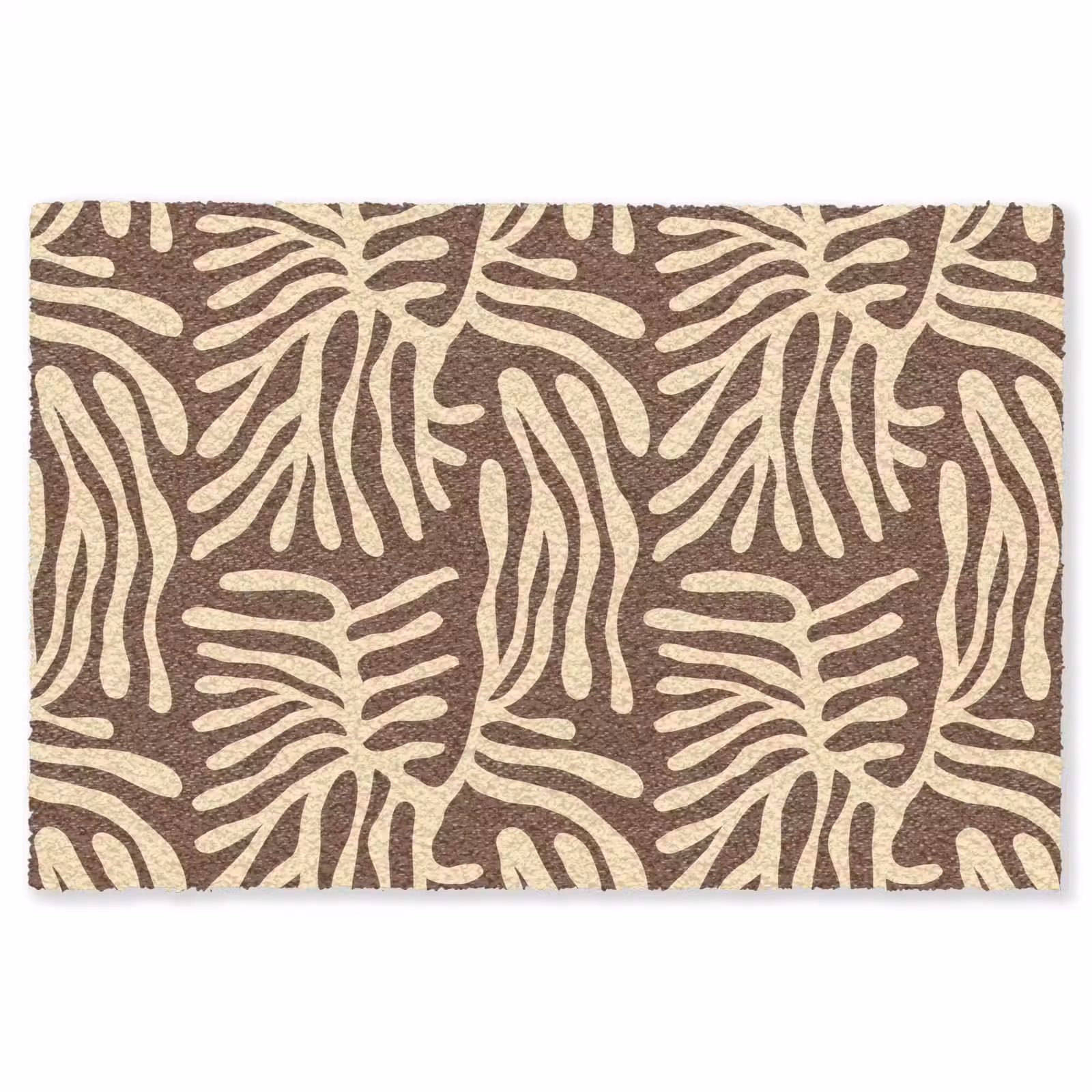 Vloerkleed - Bruin - Koraal - Expressief - Patroon — 1