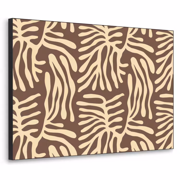 Art frame - Bruin - Koraal - Expressief - Patroon — 1