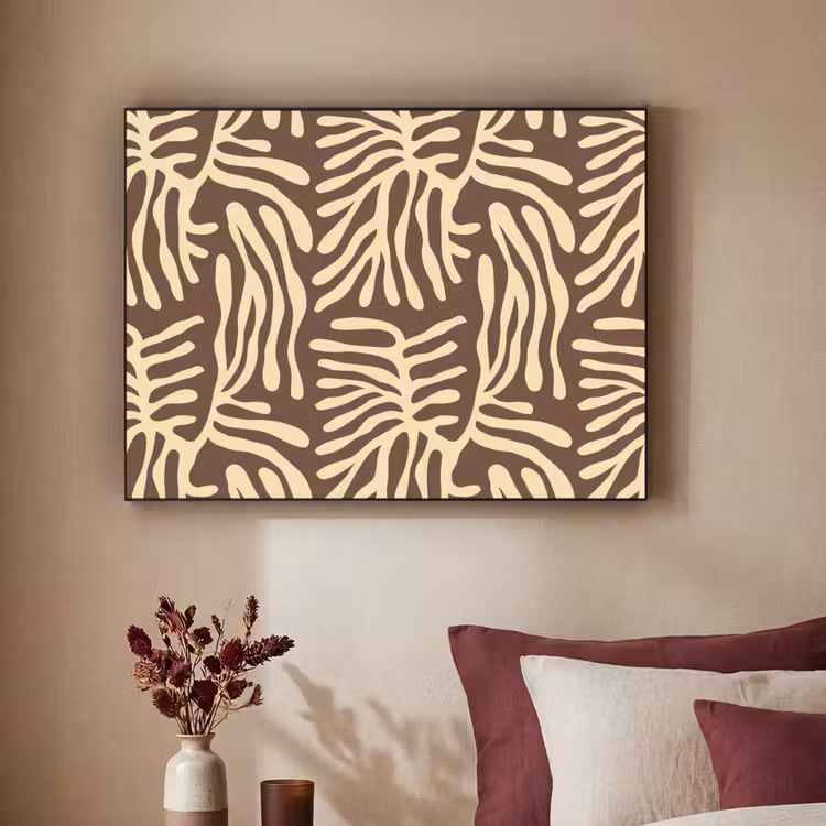 Art frame - Bruin - Koraal - Expressief - Patroon — 3
