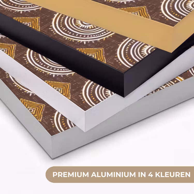 Art frame - Chocoladebruin - Etnisch - Tribaal - Cirkels - Patroon — 2