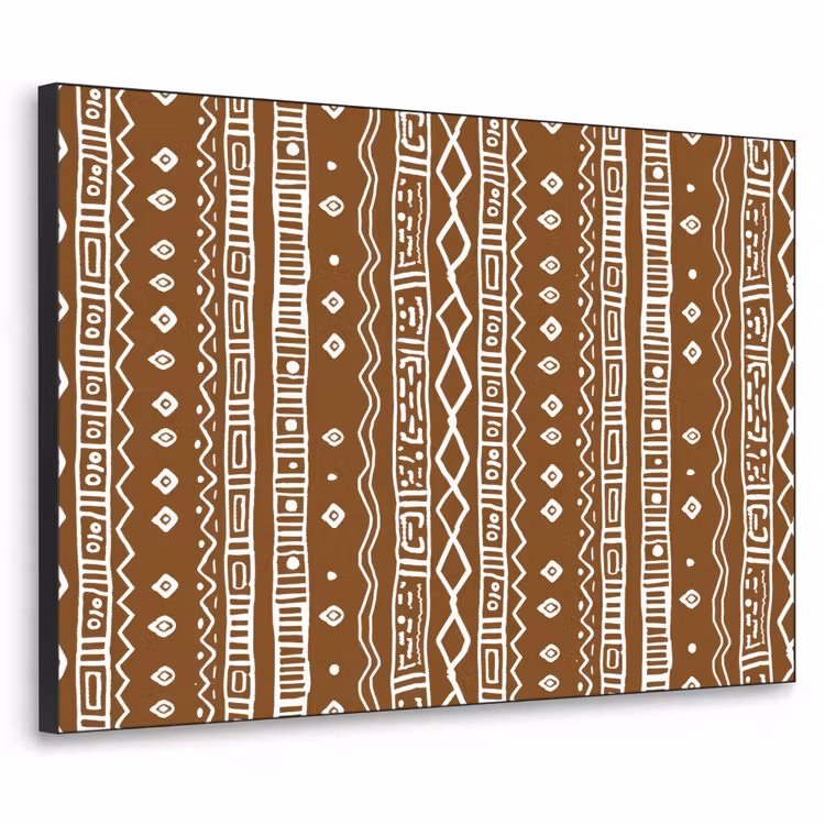 Art frame - Chocoladebruin - Etnisch - Tribaal - Patroon — 1
