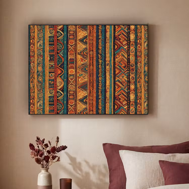 Art frame - Kleurrijk - Etnisch - Folkloristisch - Patroon — 3