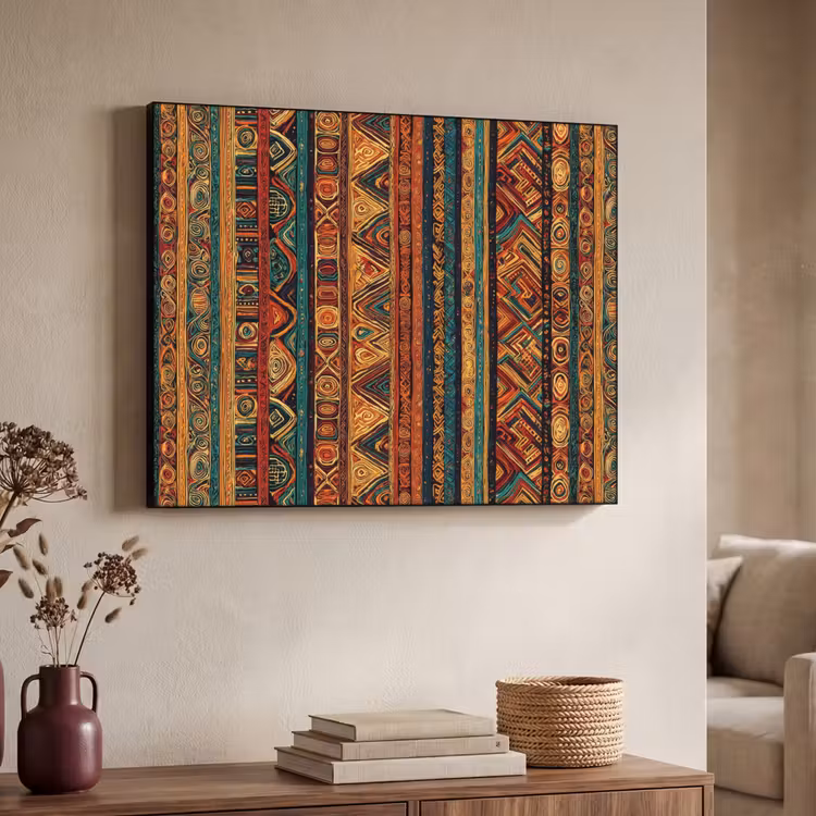 Art frame - Kleurrijk - Etnisch - Folkloristisch - Patroon — 7