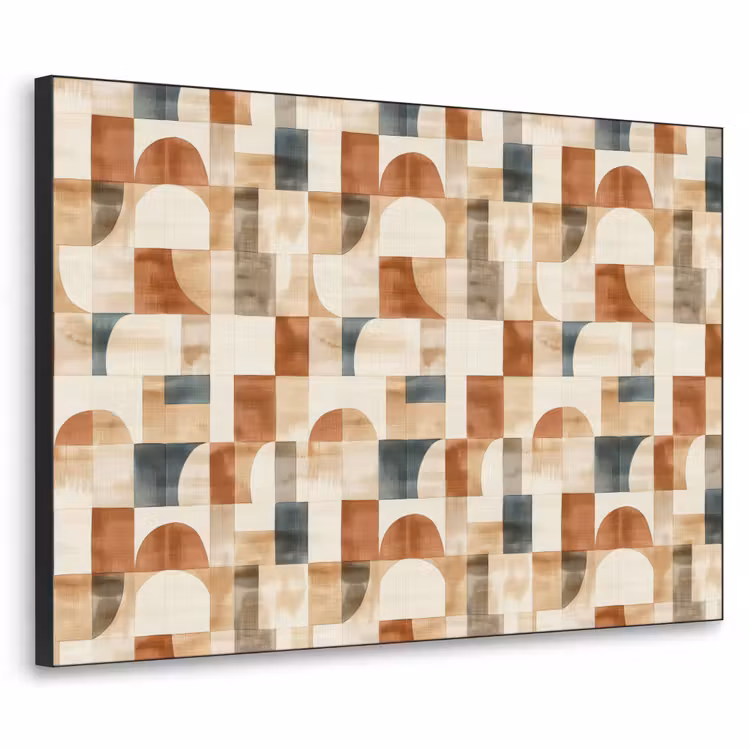 Art frame - Terracotta - Geometrisch - Aquarel - Textuur — 1