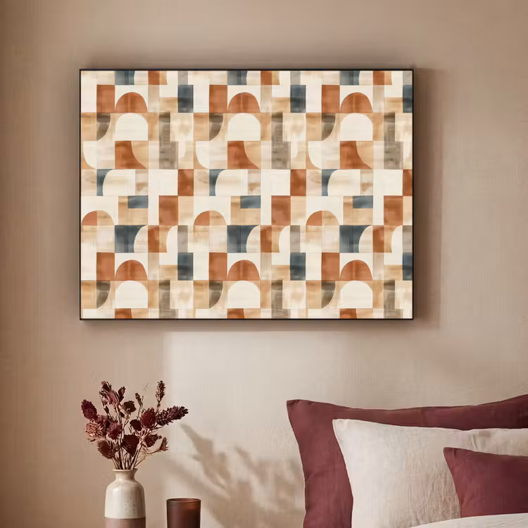 Art frame - Terracotta - Geometrisch - Aquarel - Textuur — 3