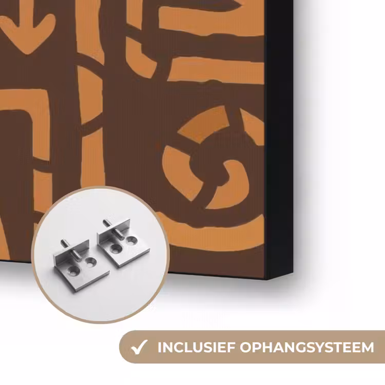 Art frame - Chocoladebruin - Etnisch - Tribaal - Symbolen — 6