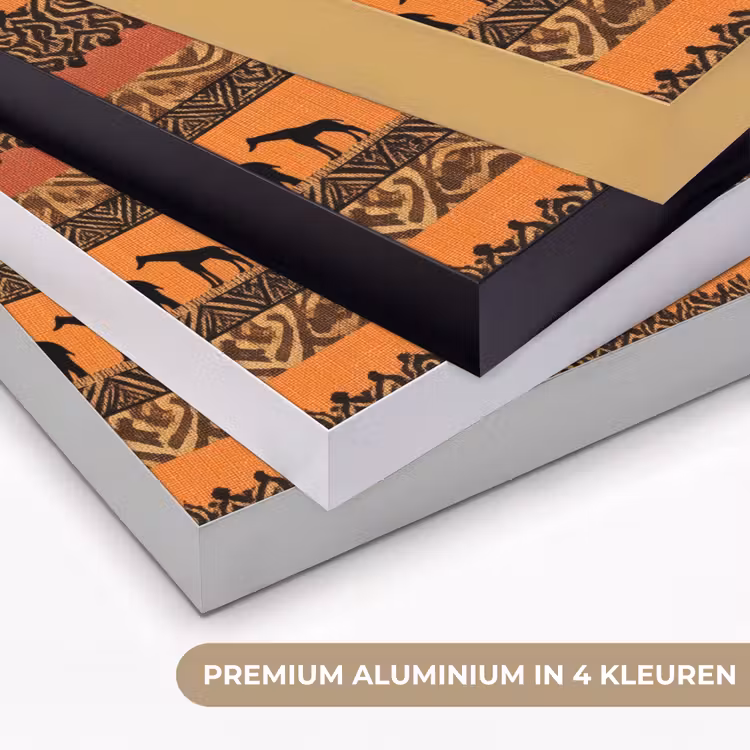 Art frame - Oranje - Safari - Afrikaans - Dieren - Patroon — 2