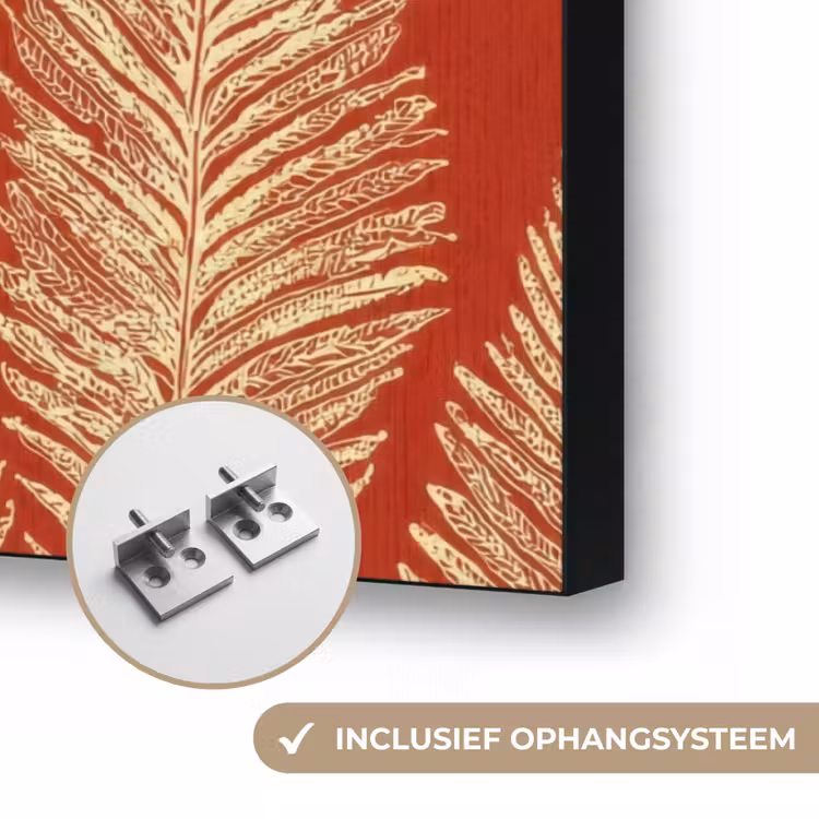 Art frame - Rood - Botanisch - Varen - Patroon — 6