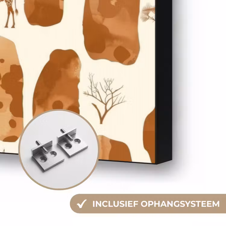 Art frame - Terracotta - Safari - Dieren - Patroon — 6