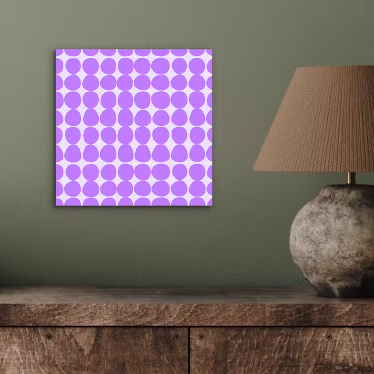 Aluminium schilderij - Paars - Geometrisch - Stippen - Polka Dot - Patroon — 3