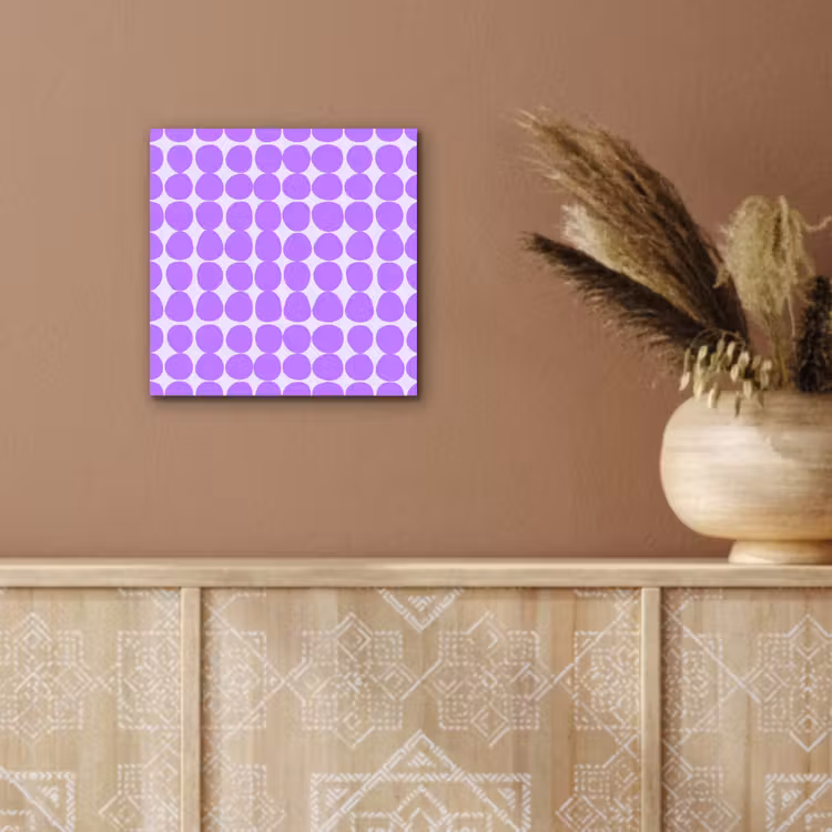 Aluminium schilderij - Paars - Geometrisch - Stippen - Polka Dot - Patroon — 5