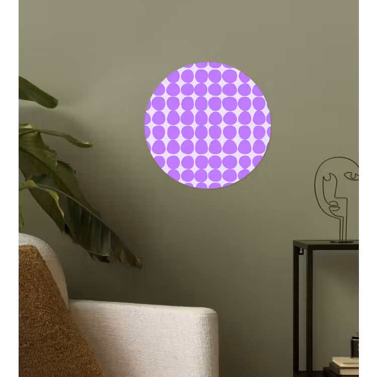 Behangcirkel - Paars - Geometrisch - Stippen - Polka Dot - Patroon — 3