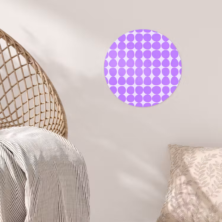 Behangcirkel - Paars - Geometrisch - Stippen - Polka Dot - Patroon — 5