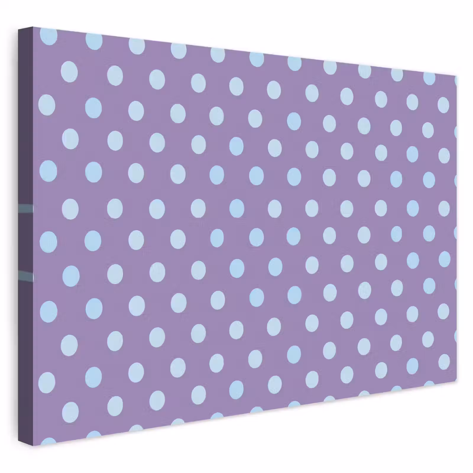 Buiten canvas - Paars - Blauw - Geometrisch - Stippen - Polka Dot - Patroon — 1
