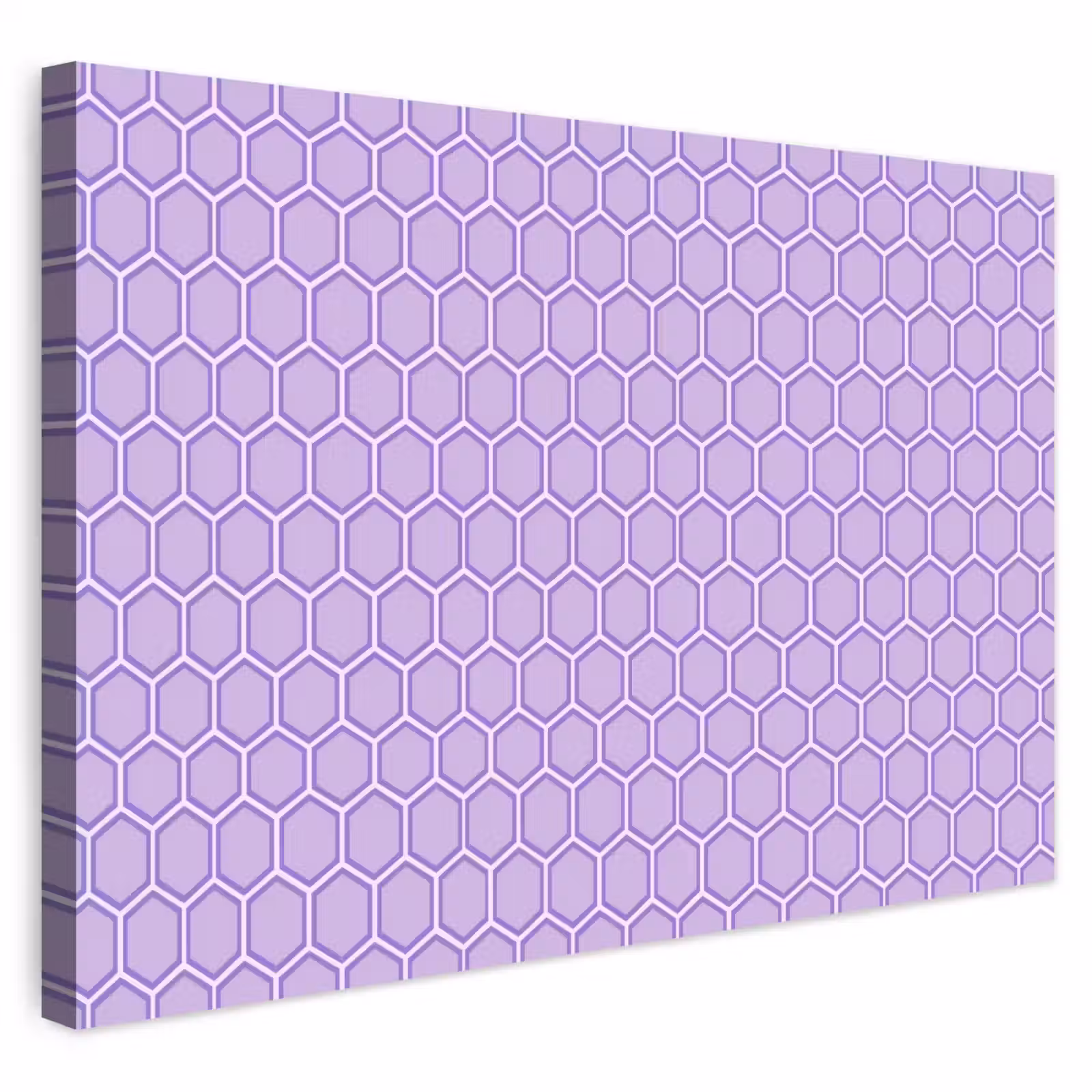 Buiten canvas - Paars - Geometrisch - Honeycomb - Bijenraat - Patroon — 1