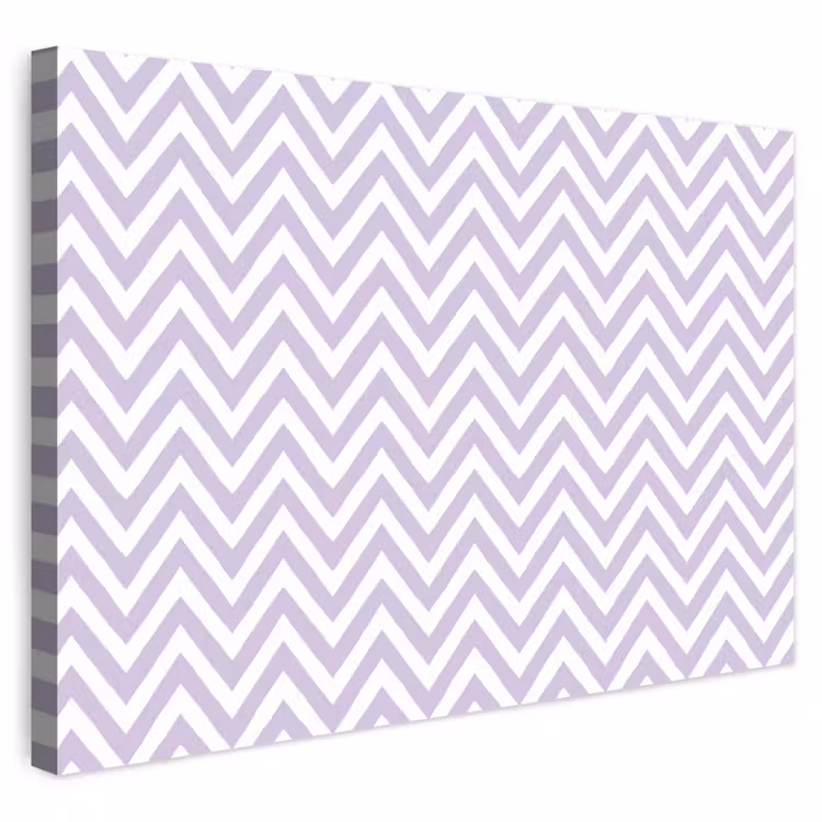 Buiten canvas - Lila - Geometrisch - Chevron - Zigzag - Patroon — 1