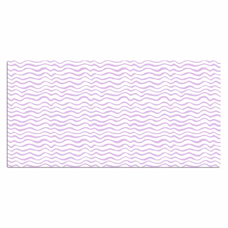 Bureau onderlegger - Lila - Geometrisch - Golfjes - Lijnen - Patroon — 2
