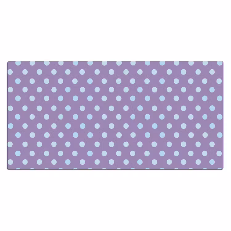 Bureau onderlegger - Paars - Blauw - Geometrisch - Stippen - Polka Dot - Patroon — 2