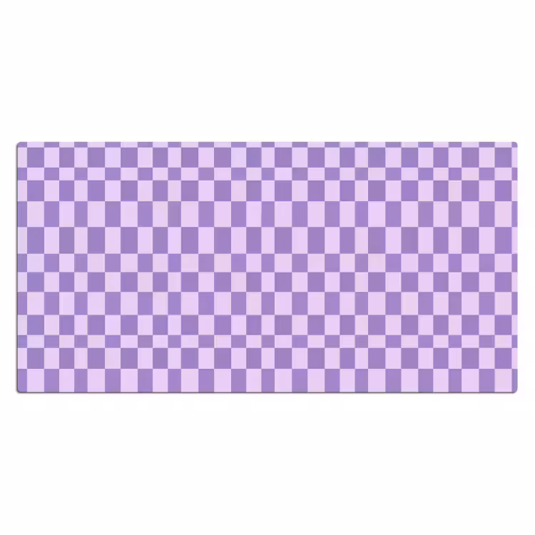Bureau onderlegger - Paars - Geometrisch - Dambord - Blokken - Patroon — 2
