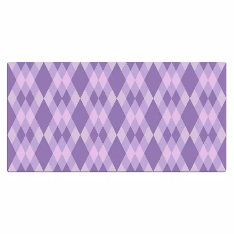 Bureau onderlegger - Paars - Geometrisch - Ruiten - Argyle - Patroon — 2