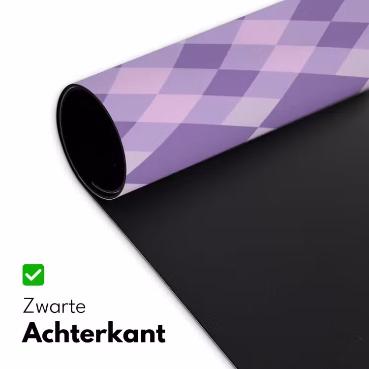 Bureau onderlegger - Paars - Geometrisch - Ruiten - Argyle - Patroon — 5