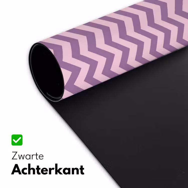 Bureau onderlegger - Paars - Roze - Geometrisch - Chevron - Zigzag - Patroon — 5